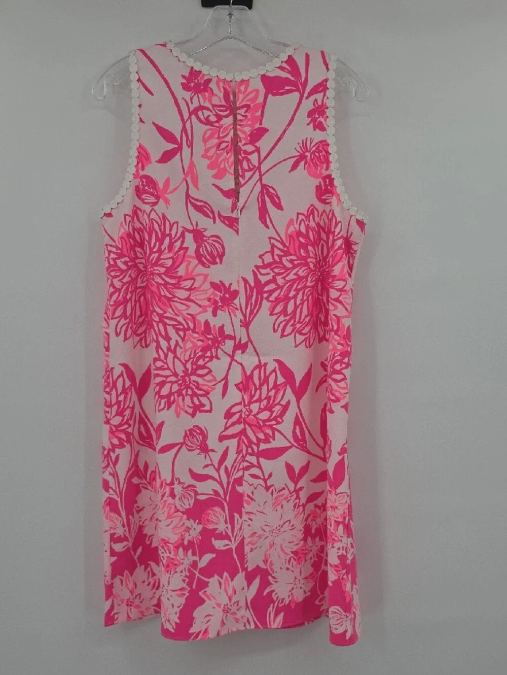 Lilly Pulitzer Nala Soft Shift Reaort White Caliente Engineered Dress Size 8